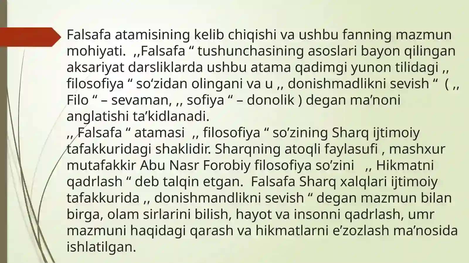 Falsafa Fanining Predmeti va Mazmuni 3