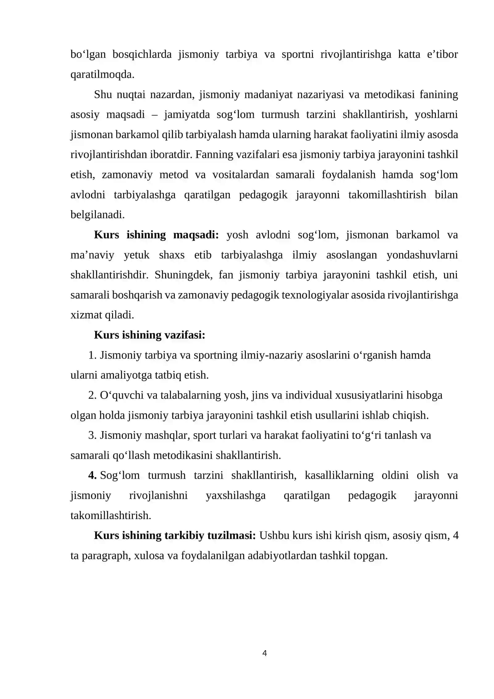 Jismoniy madaniyat nazariyasi va metodikasi fanining maqsad va vazifalari 3