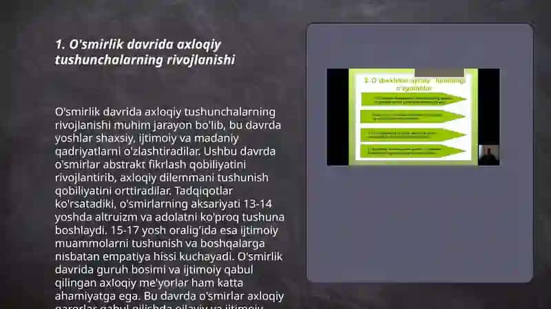 O'smirlik davrida axloqiy tushunchalarni tarkib topishi 3
