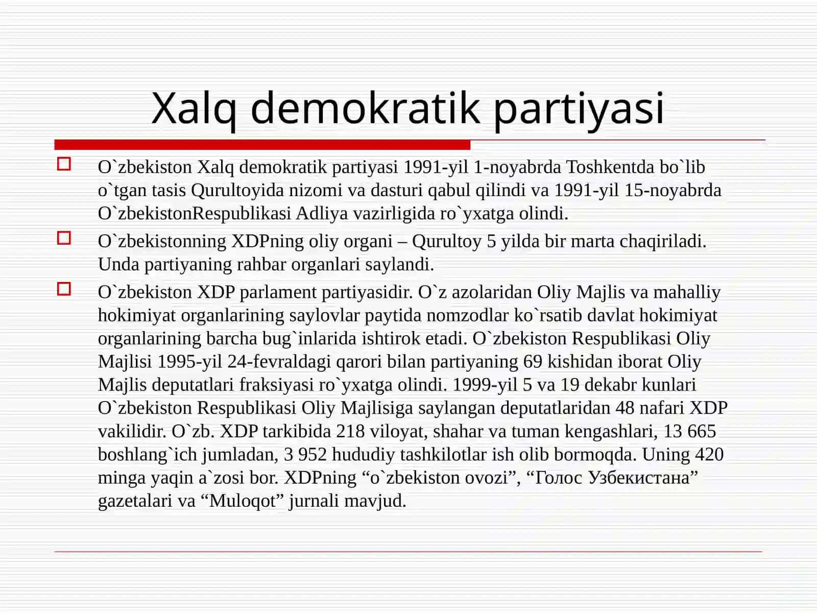 Siyosiy Partiyalar 3