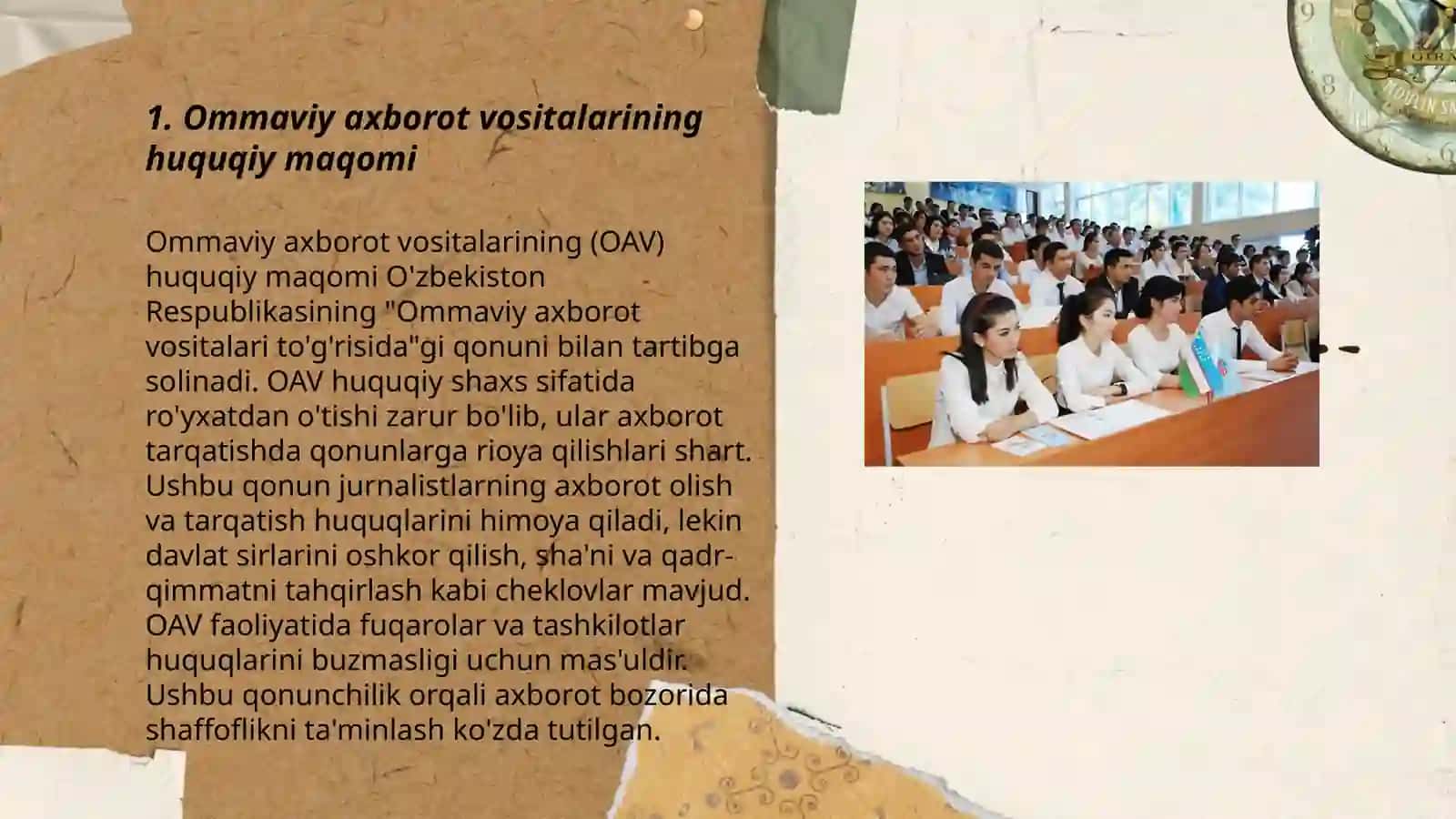 O'zbekiston Respublikasida ommaviy axborot vositalarining faoliyati 3