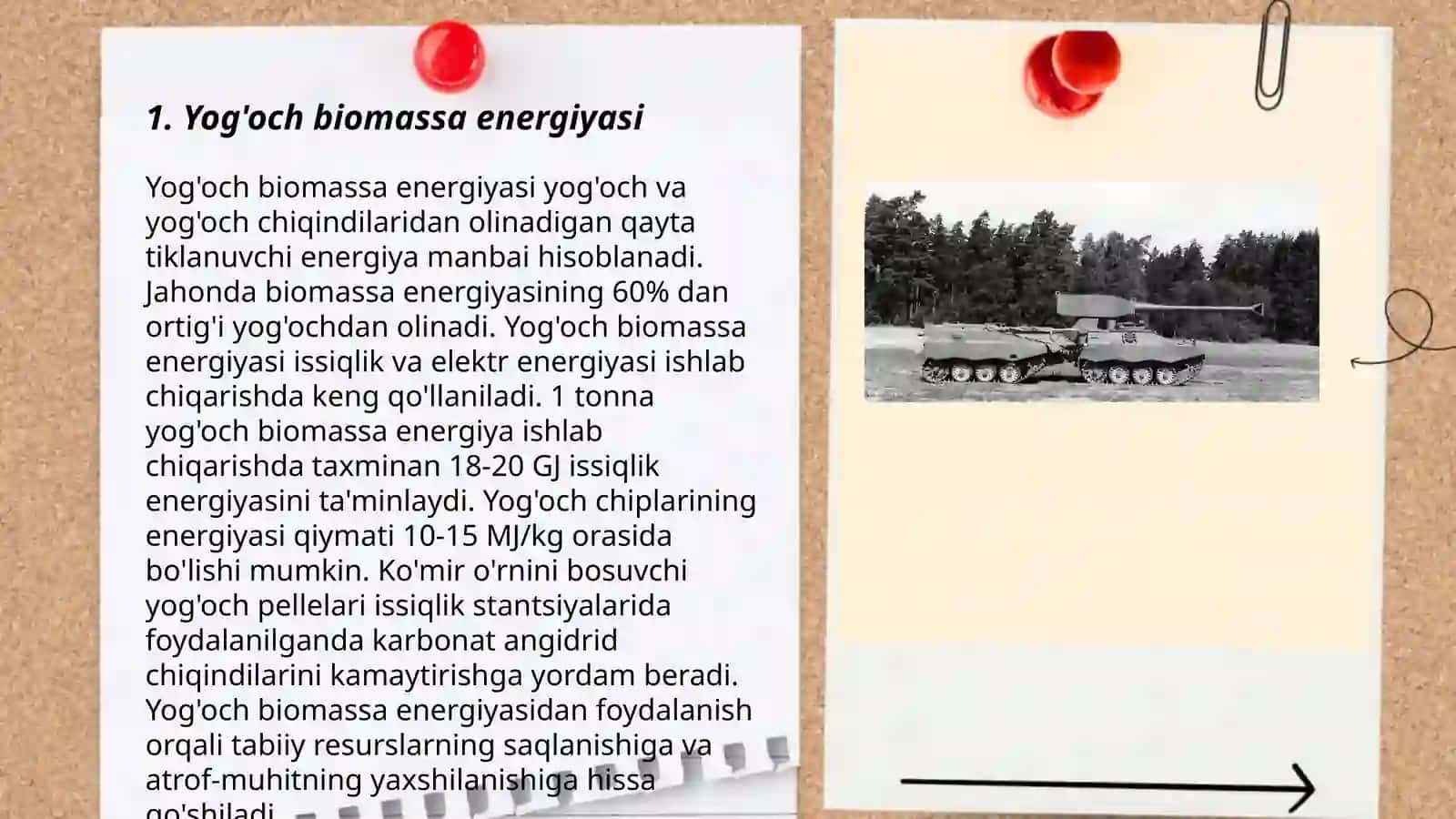 O‘rmon sanoati energiya ishlab chiqarish sikli 3