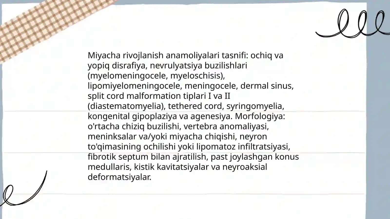 Miyacha rivojlanish anamoliyasi 3