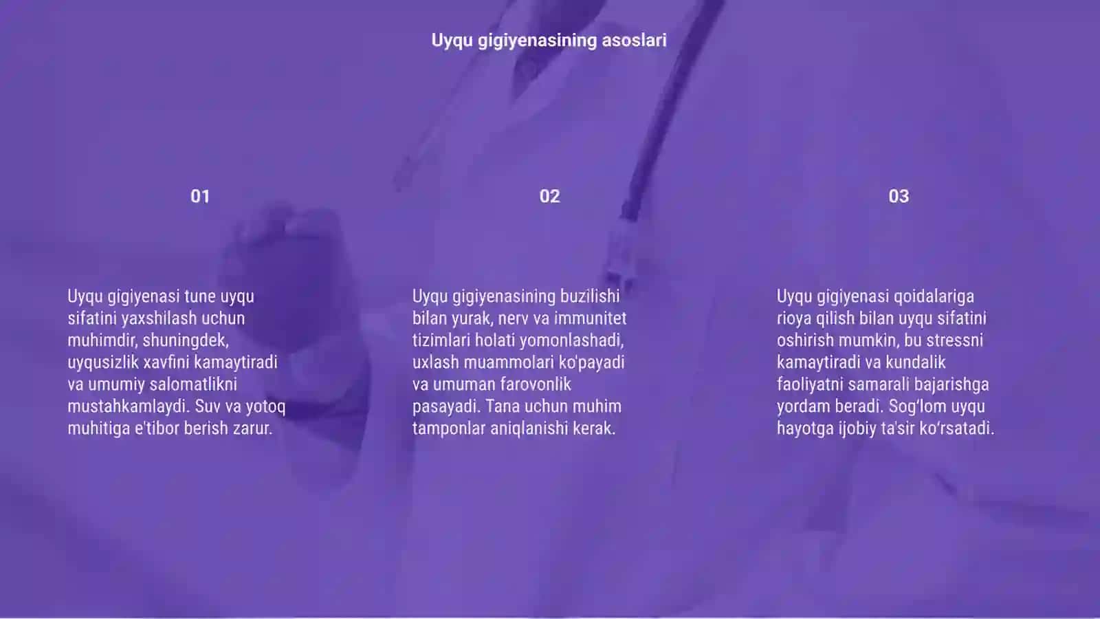 Uyqu gigiyenasi va uyqusizlik oqibatlari 3