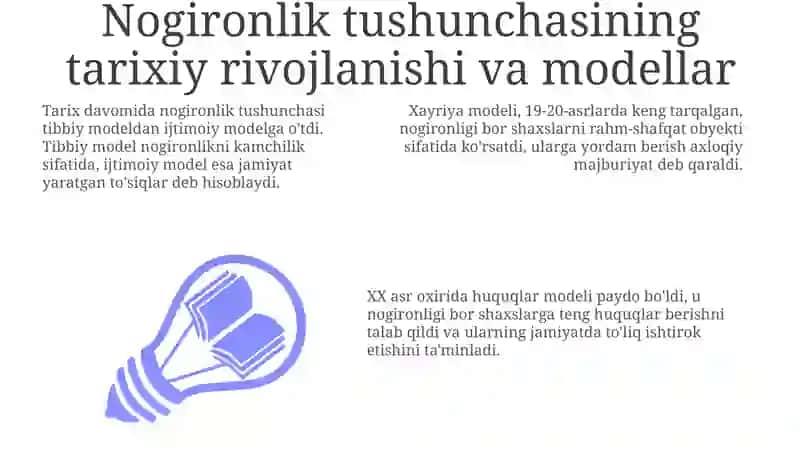 Nogironligi bor shaxslar nogironlik borasidagi qarashlarni mumtoz tarixi 3