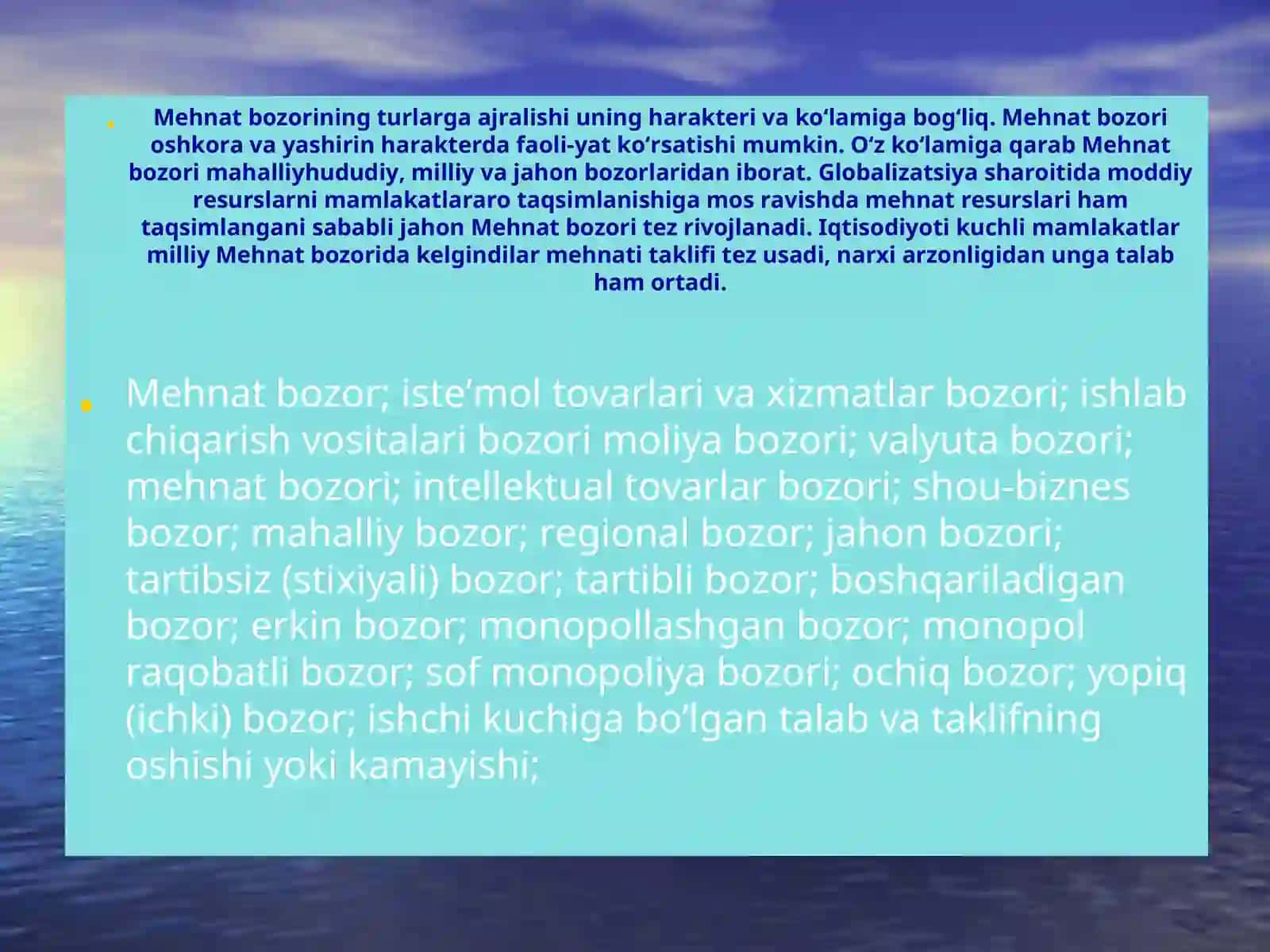 O'zbekiston Respublikasida mehnat bozorining shakllanishi va ishsizlikni o'ziga xos xususiyatlari 3