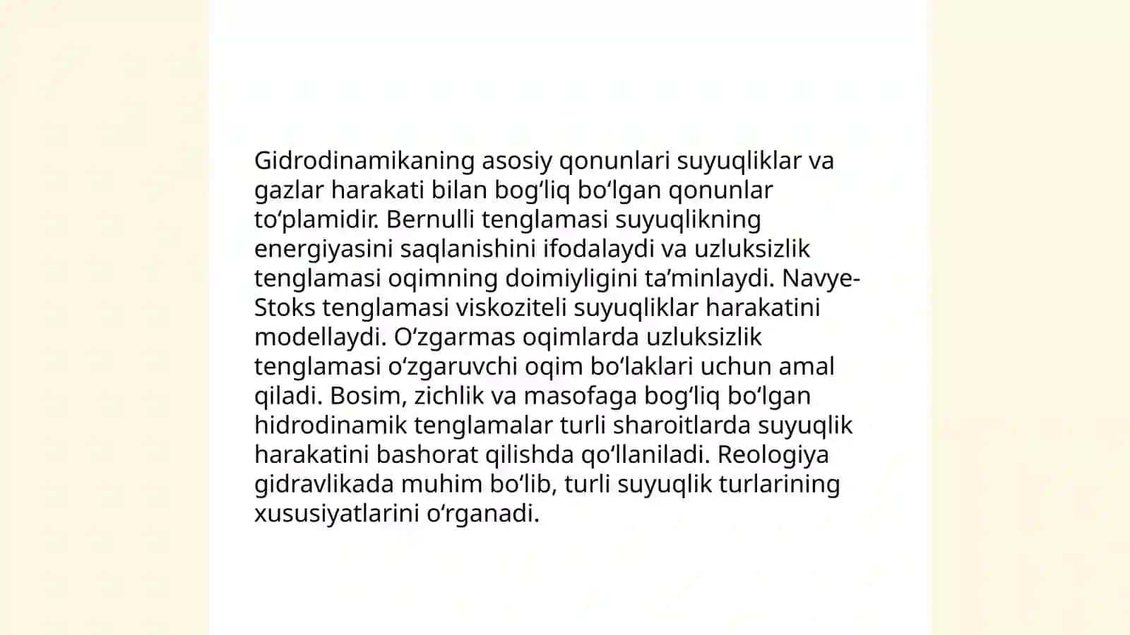Gidrodinamik jarayonlar. Massa almashinuv jarayonlari.Kimyoviy kinetika va kataliz 3