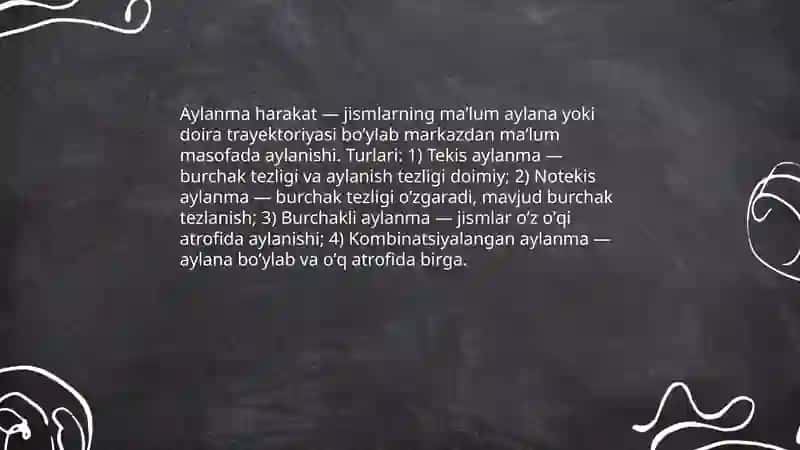 Aylanma harakat 3