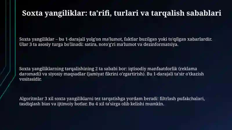 Internetdagi fake xabarlarning ta'siri 3
