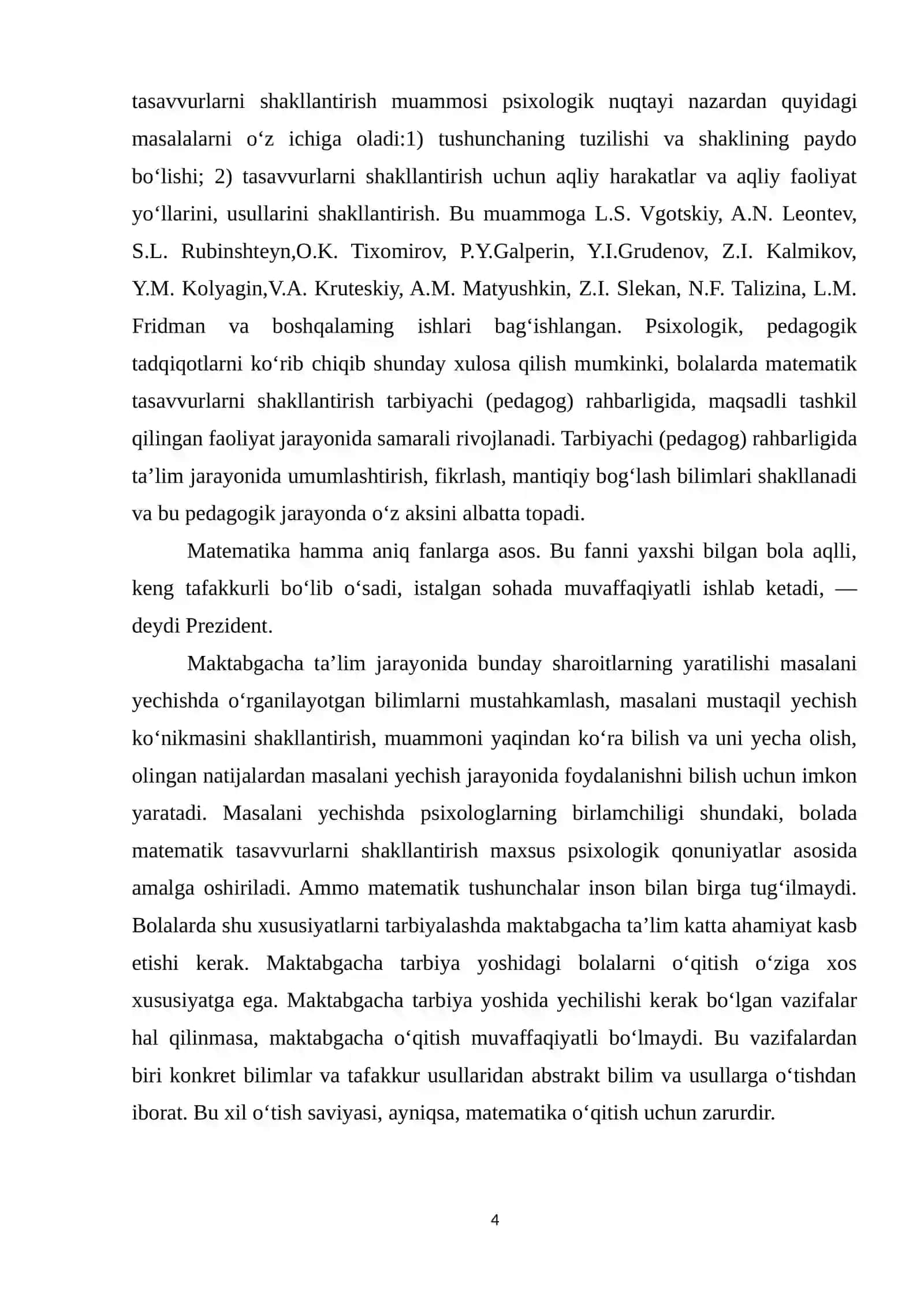 BOB. MAKTABGACHA TA’LIM TASHKILOTLARIDA SON-SANOQ VA MOQDORGA OID TASAVVURLARNI SHAKLLANTIRISH 3