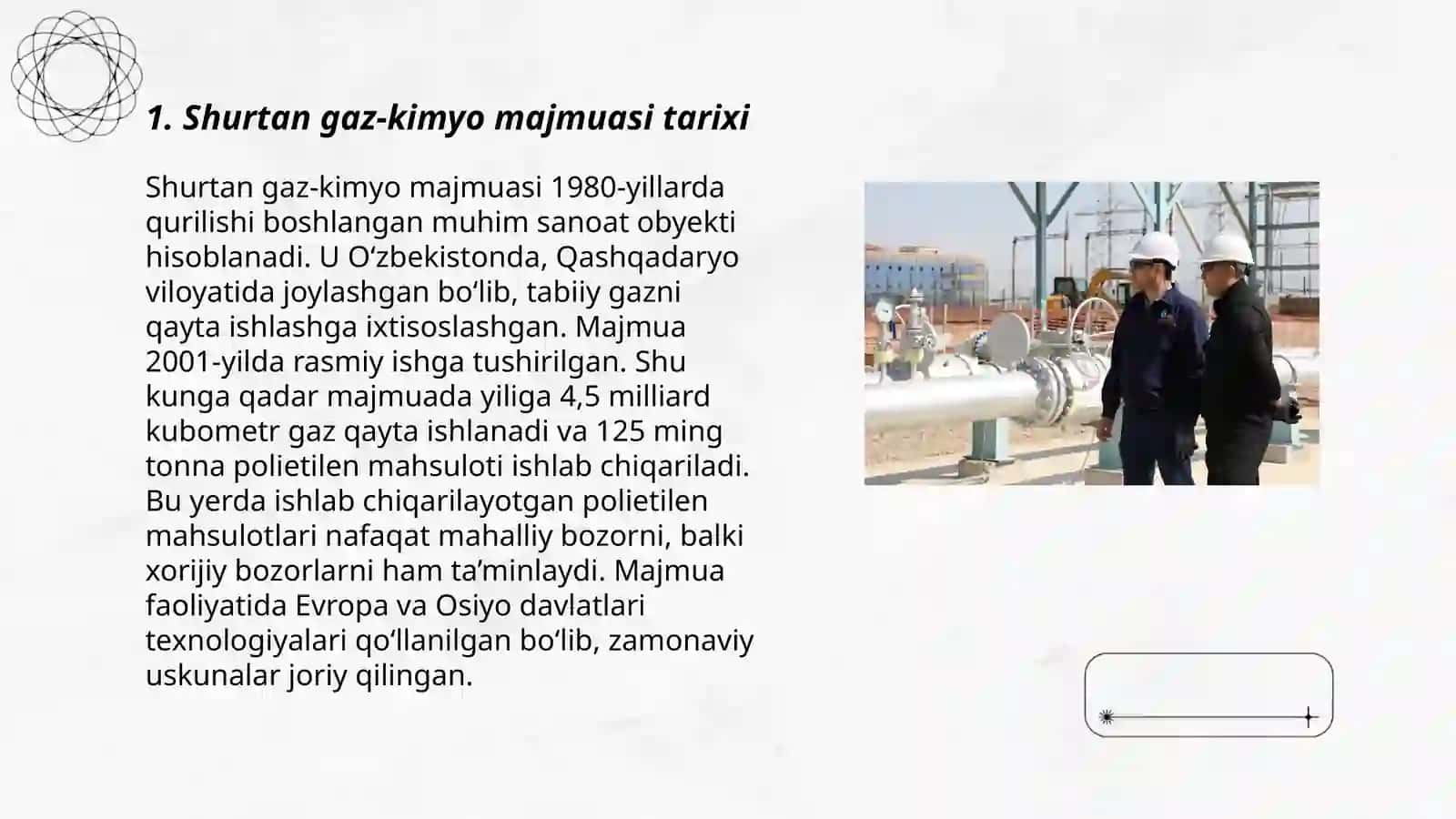 Shurtan gaz-kimyo majmuasi tarixi 3