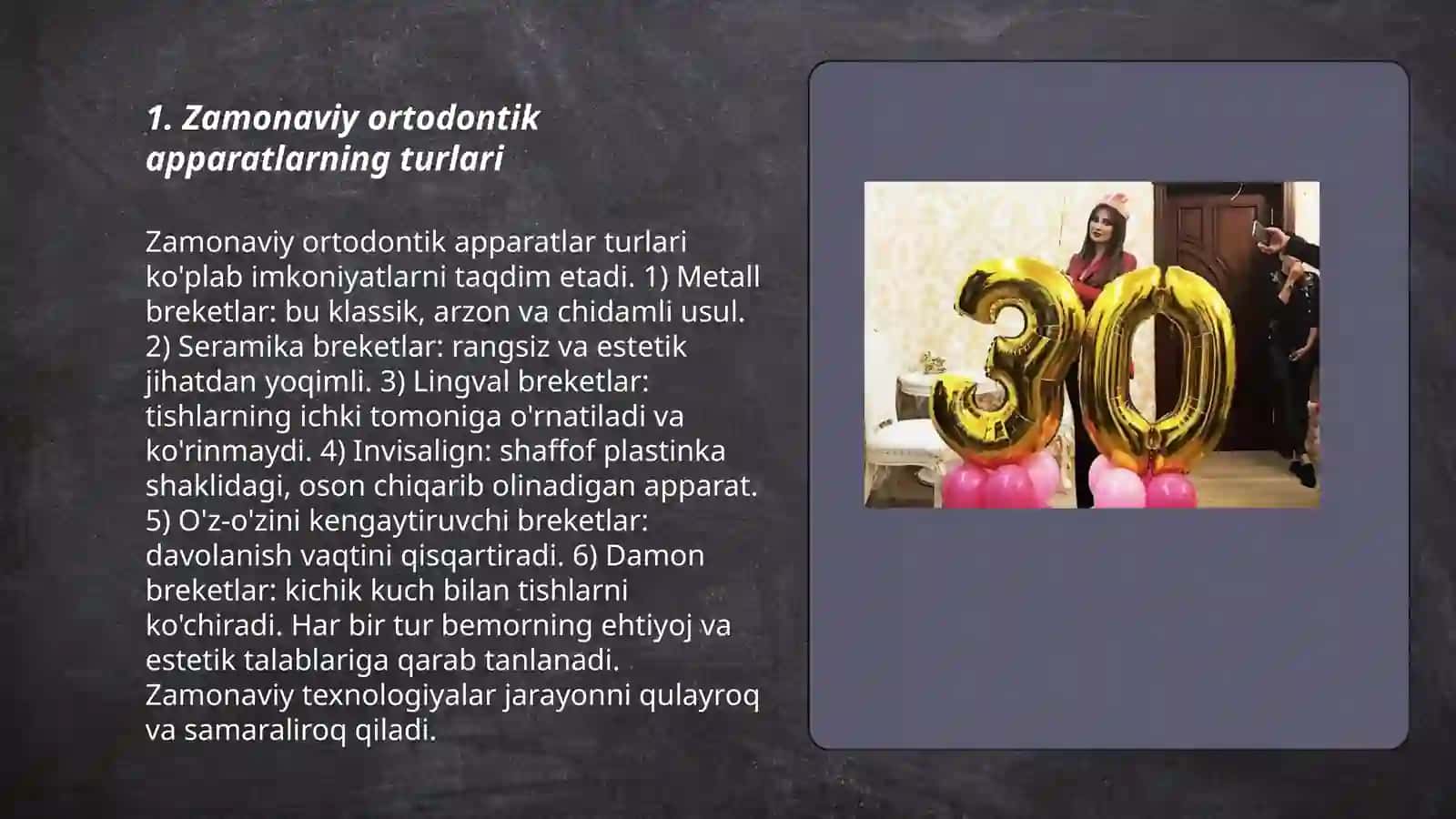Zamonaviy ortodontik apparatlar bilan tish jaĝ anamaliyalarini davolash 3