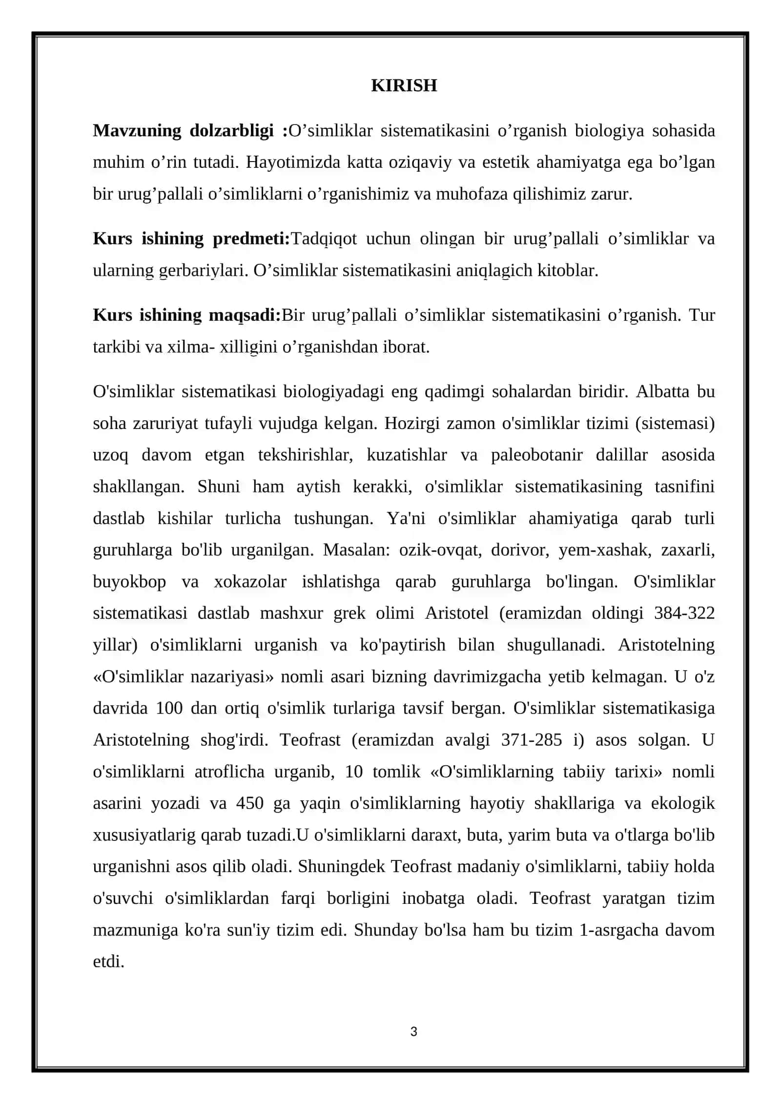 Bir urug’pallali o’simliklar sinfi. Asosiy vakillari va ahamiyati 3