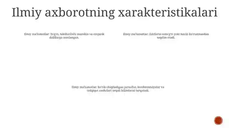 Ilmiy Va Ommaviy Axborotning Qiyosiy Tahlili 3