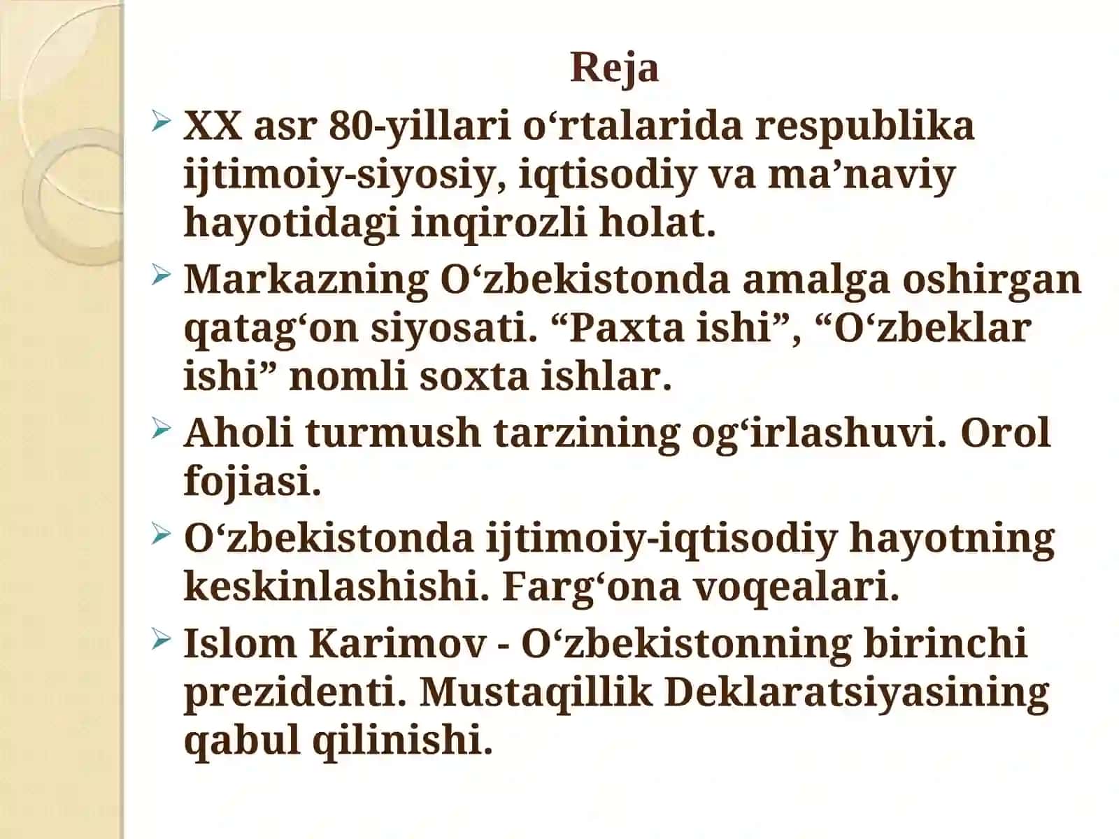 O‘ZBEKISTONNINGMUSTAQILLIKKA ERISHISHI ARAFASIDAGI IJTIMOIY-SIYOSIY, IQTISODIY AHVOLI Turon - 2022 3
