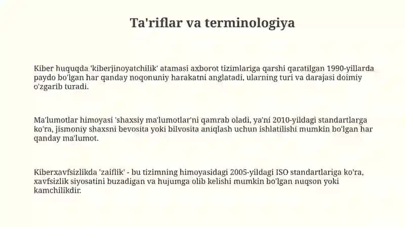 Kiberhuquq sohasiga oid xalqaro standartlar 3
