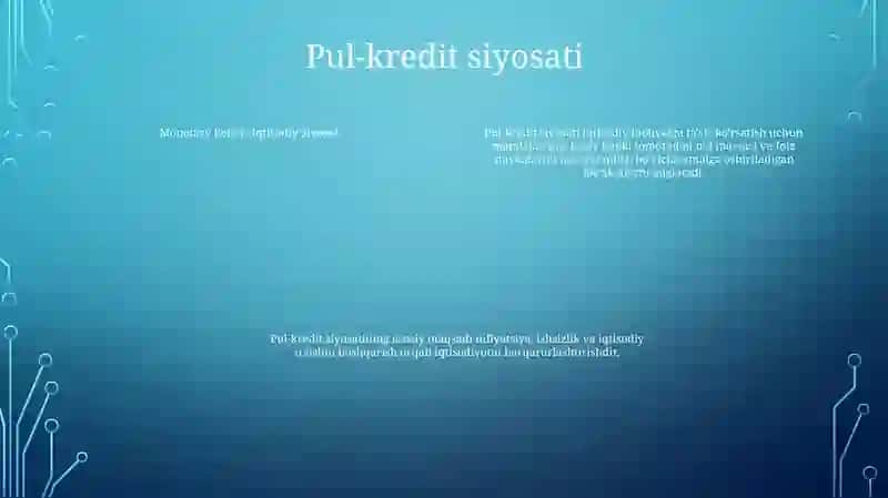 Iqtisodiy Siyosat 3