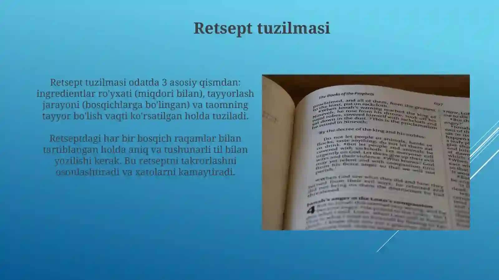 Retsept yozish qoidalari 3