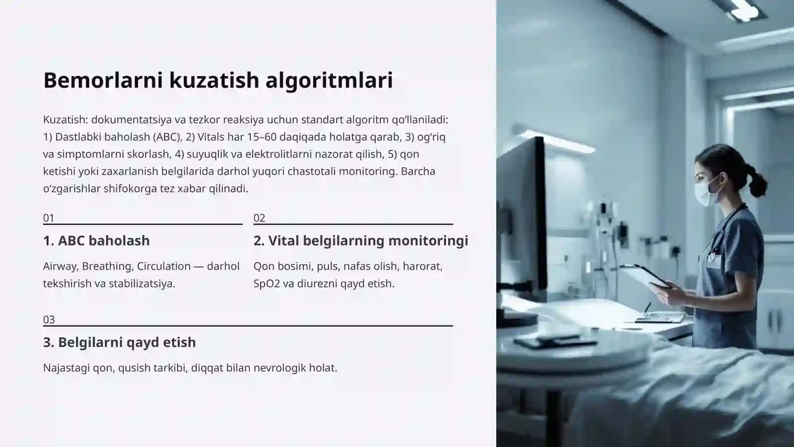 Xazm tizimi kasalliklarida hamshiralik jarayoni: Kirish 3