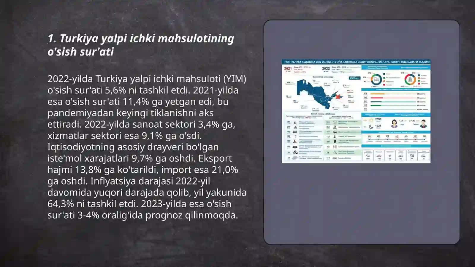 Turkiya va Arab ko’rfazi mamlakatlarining yalpi ichki mahsuloti,iqtisodiy statistikasi,turizmi,O’zbekistonda qo’llasa bo’ladigan afzalliklari va turizm statistikasi 3