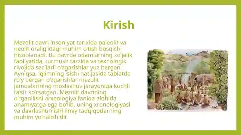 Mezolit davrining oʻrganilish darajasi, xronologiyasi va davrlashtirish 3