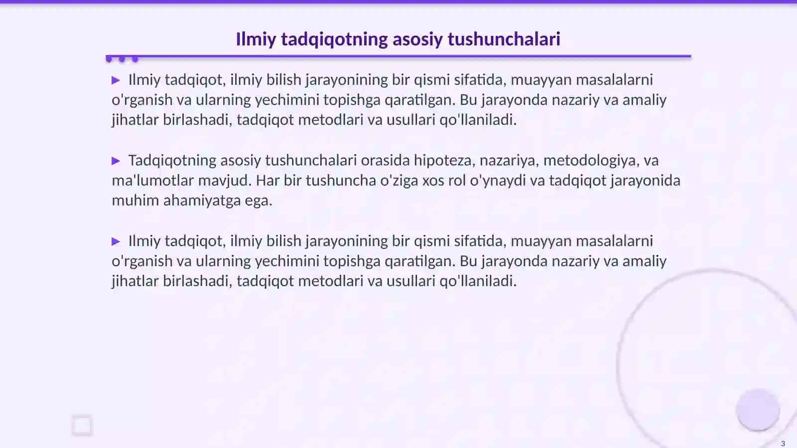 Ilmiy tadqiqot asosiy katevoriyalar va tushunchalar 3