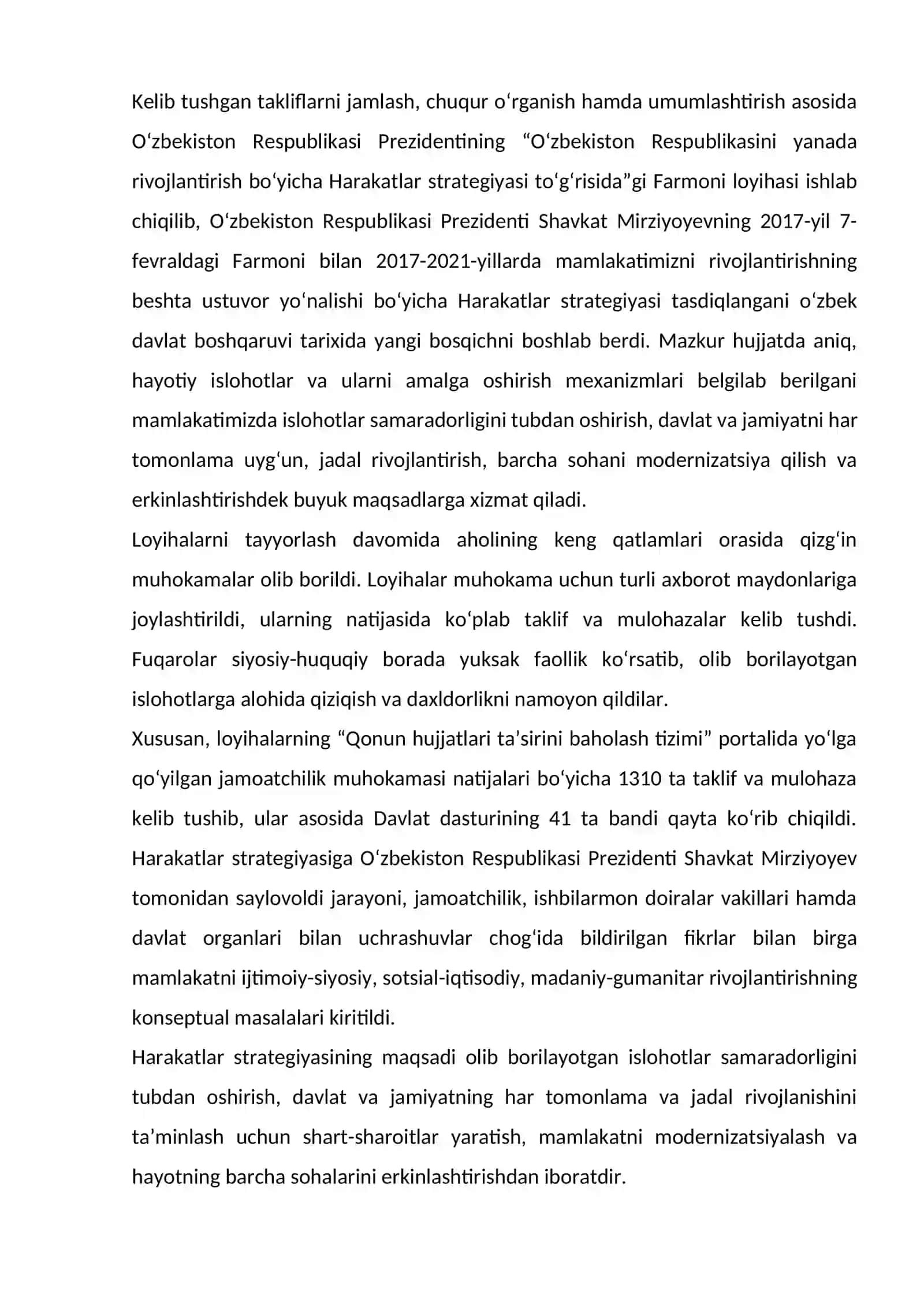2017-2021-yillarda O‘zbekiston Respublikasini rivojlantirishning beshta ustuvor yo‘nalishi bo‘yicha Harakatlar strategiyasi 3