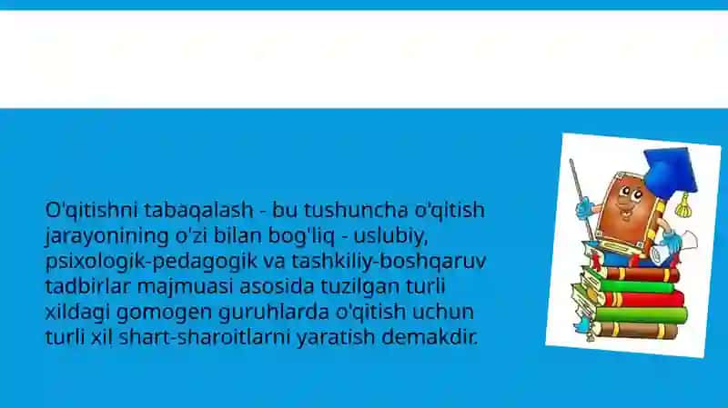 Tabaqalashtirishning psixologik vadidaktik mezonlari 3