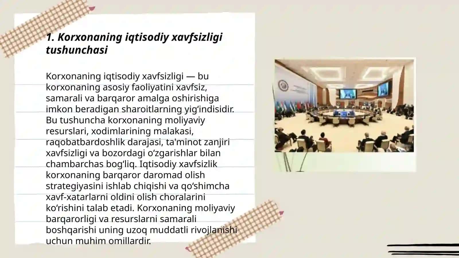 Korxonaning iqtisodiy xavfsizligi va tijorat siri 3