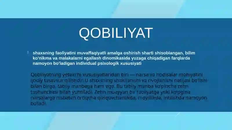 Xarakter,qobiliyat va harakat inson faoliyatining birligi sifatida 3