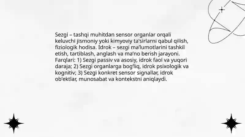 Sezgi va idrok 3