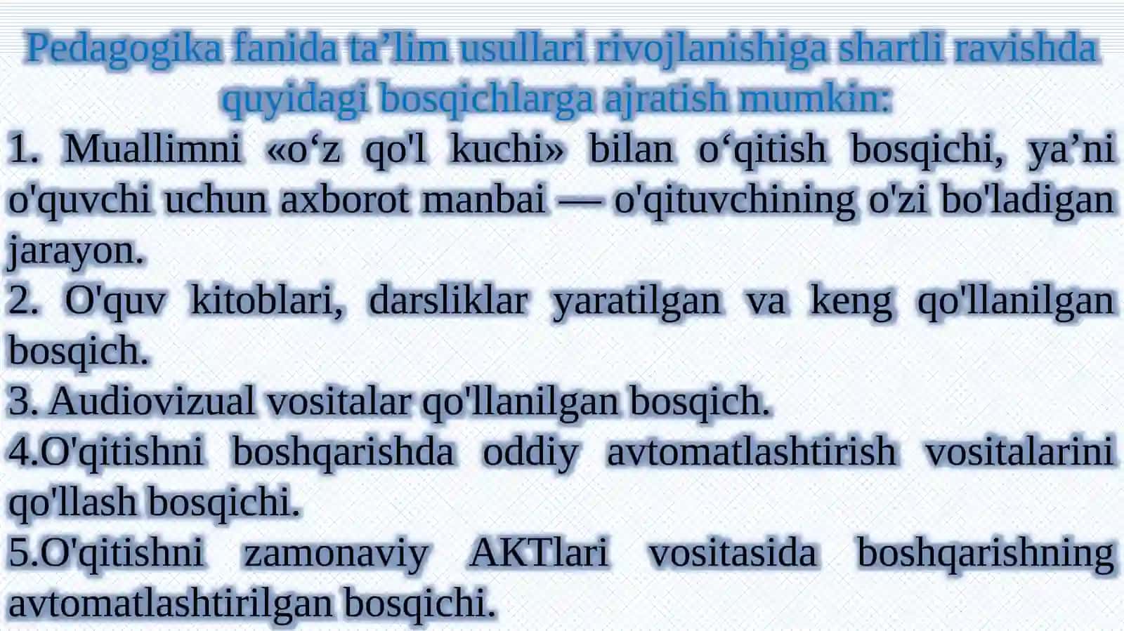 O‘qituvchining o‘quv mashg‘ulotini loyihalash faoliyati 3