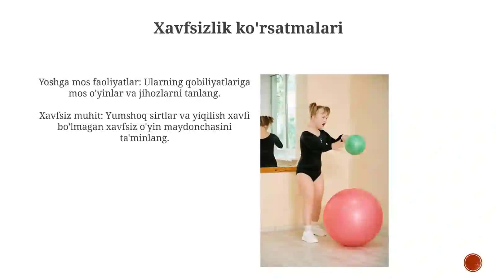 Maktabgacha yoshdagi bolalar uchun sport mashqlari 3