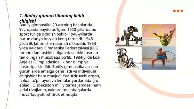 Badiiy gimnastika tarixi 3