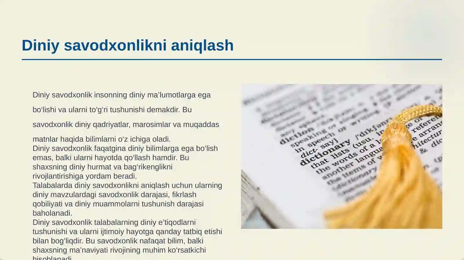 TALABALAR BILAN DINIY SAVODXONLIK BO’YICHA SUHBATLAR ZAKOVAT VA MA’RIFIY TADBIRLAR 3