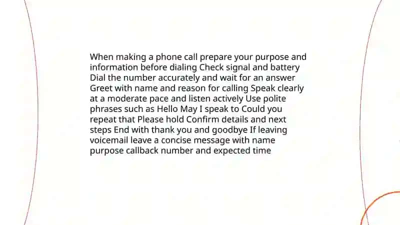 Telephoning 3