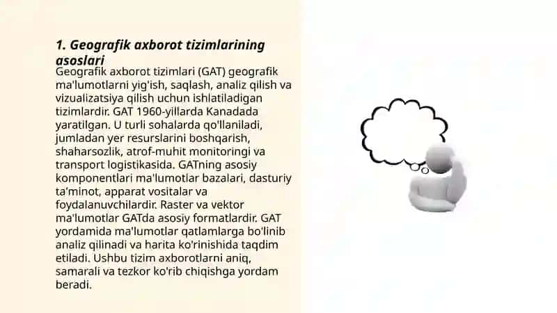 Geografik axborot tizimlarining imkoniyatlari 3