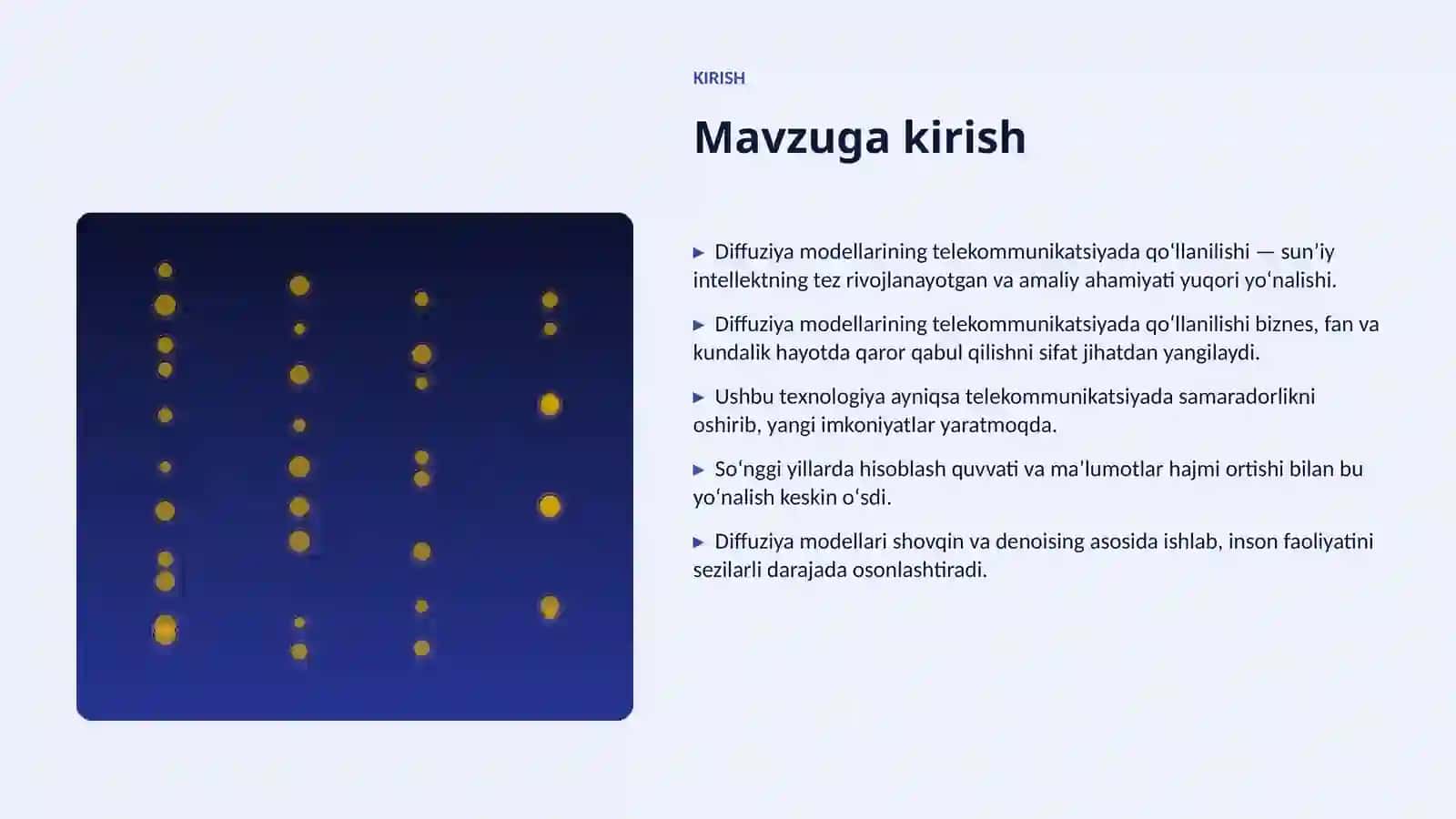 Diffuziya modellarining telekommunikatsiyada qoʻllanilishi 3