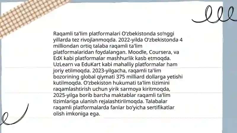 Elektron taʼlim tizimining yetakchi tendensiyalari 3