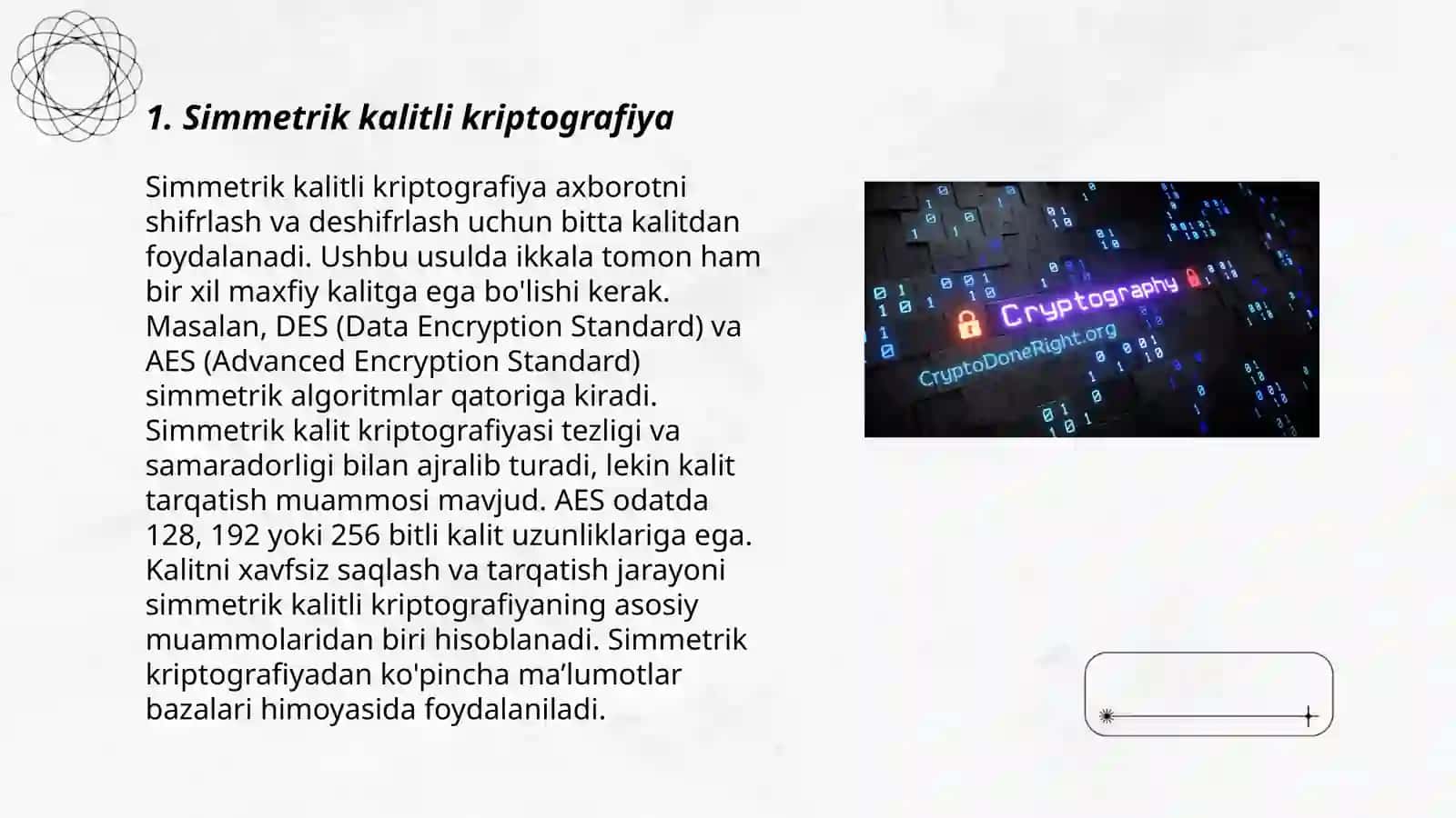 Kriptografiya va kriptografik tizimlar 3