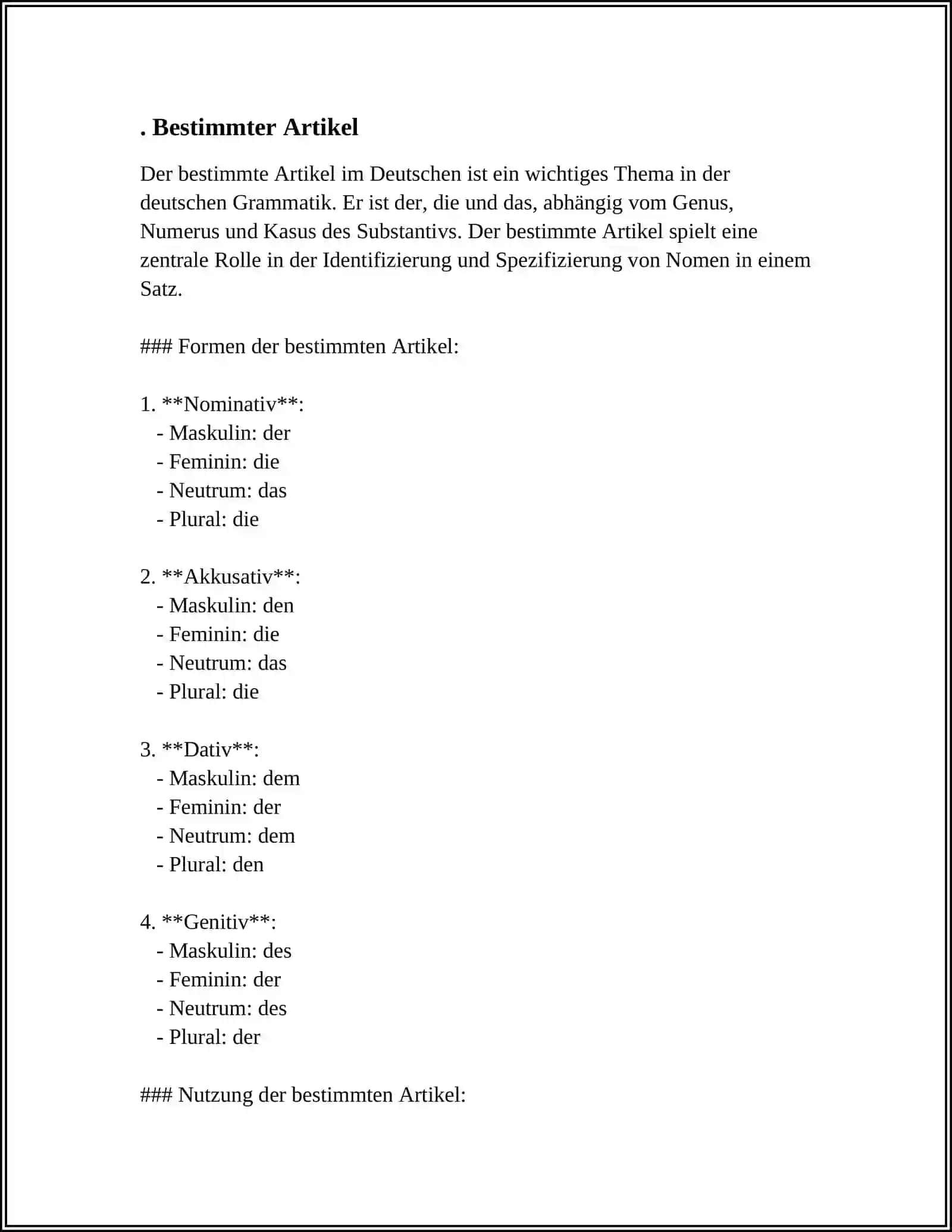 NOMEN UND ARTIKEL 3
