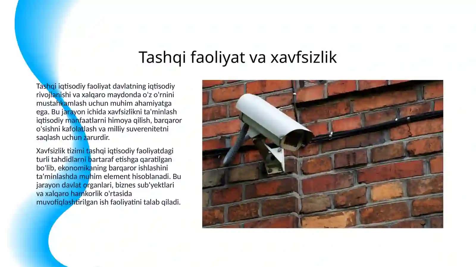 TASHQI IQTISODIY FAOLIYAT SOHASIDA IQTISODIY XAVFSIZLIKNI TA’MINLASH 3