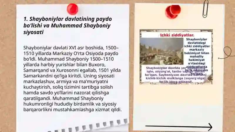 Oʻzbek davlatchiligining tarixiy bosqichlari 3