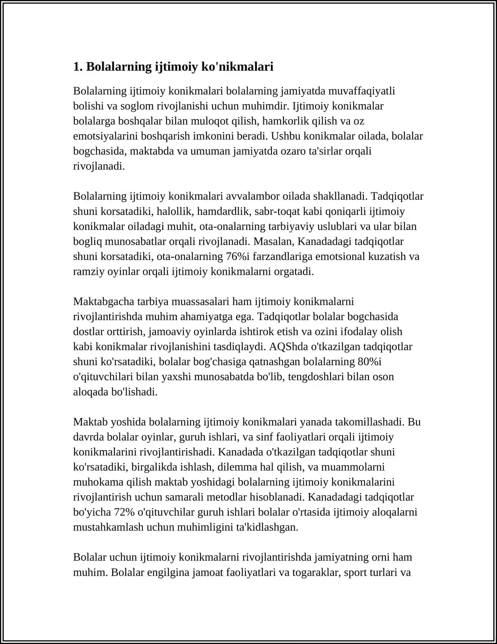 BOLALARNING IJTIMOIY MOSLASHUVI 3