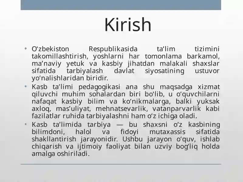 Kasbtaʼlimpedagogikasiningtarbiyamazmuni 3