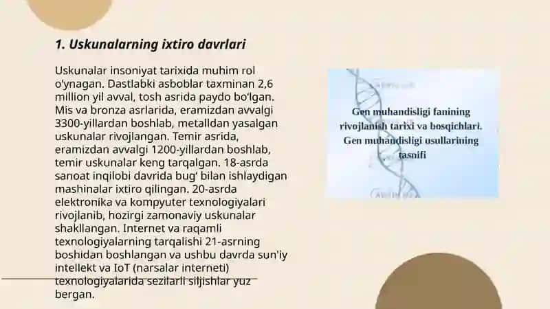 Uskunalarning rivojlanish tarixi 3