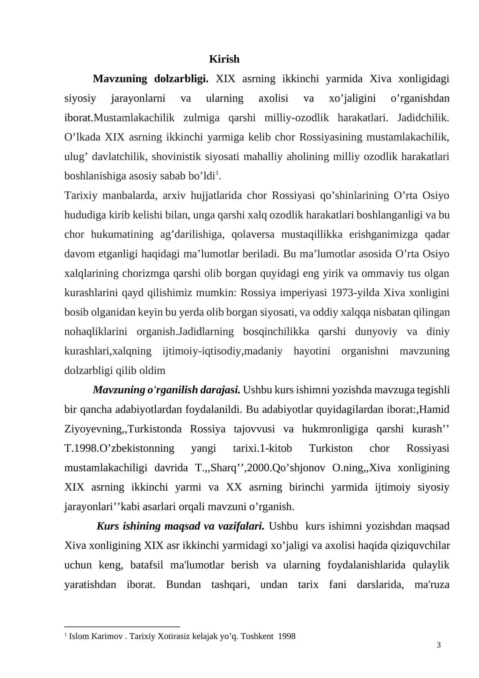 XIX asrda Xiva xonligi aholisi va xo'jaligi 3