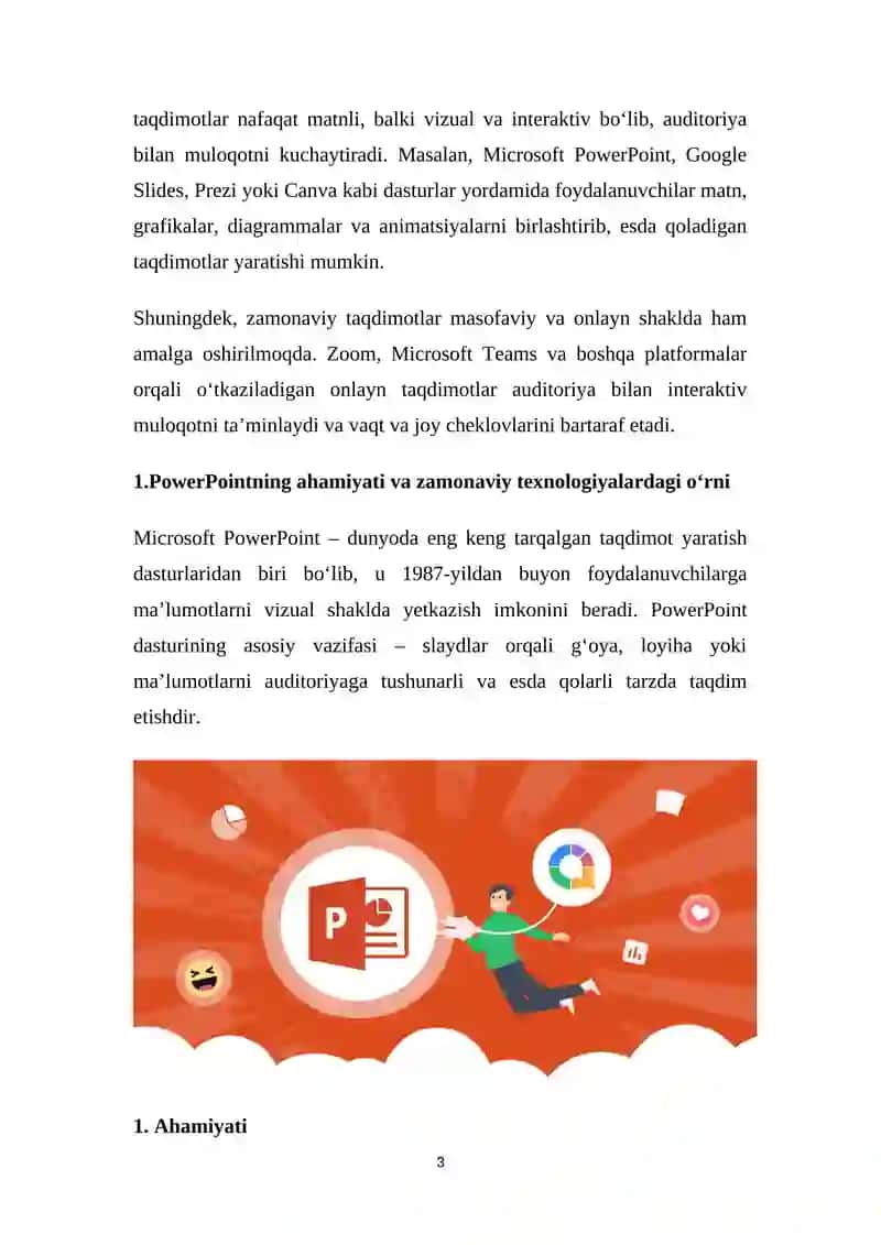 Zamonaviy taqdimotlar tayyorlash texnologiyalari 3