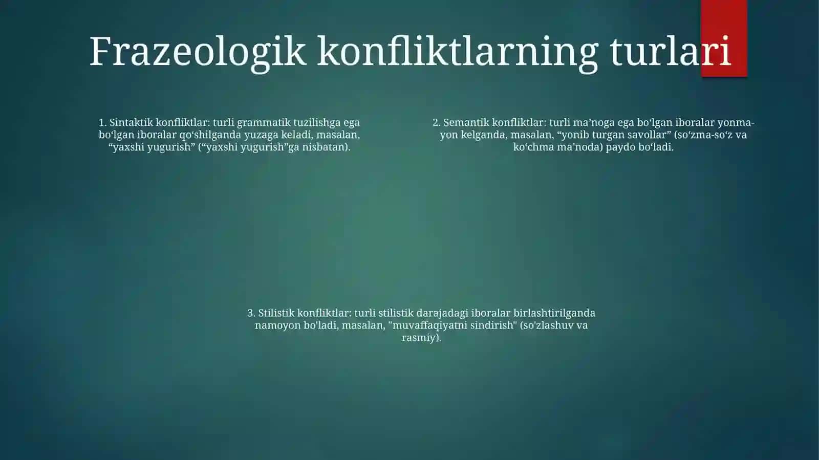 Frazeologik Chatishmalar 3