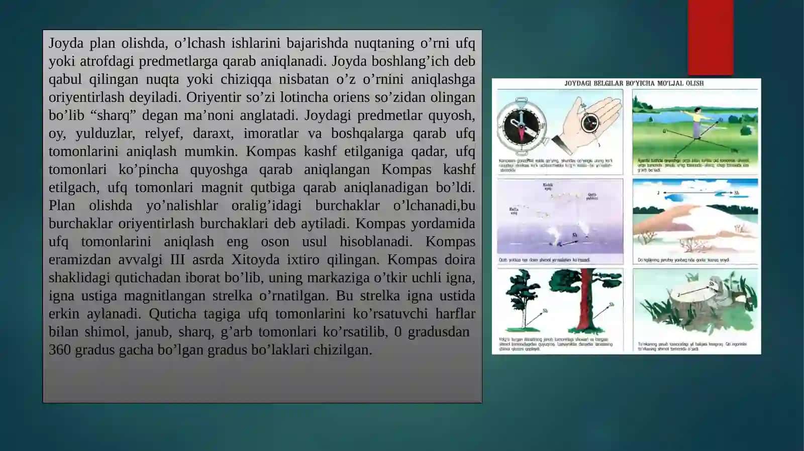 Amaliymashg’ulot. Xarita va kompas bilan ishlash 3